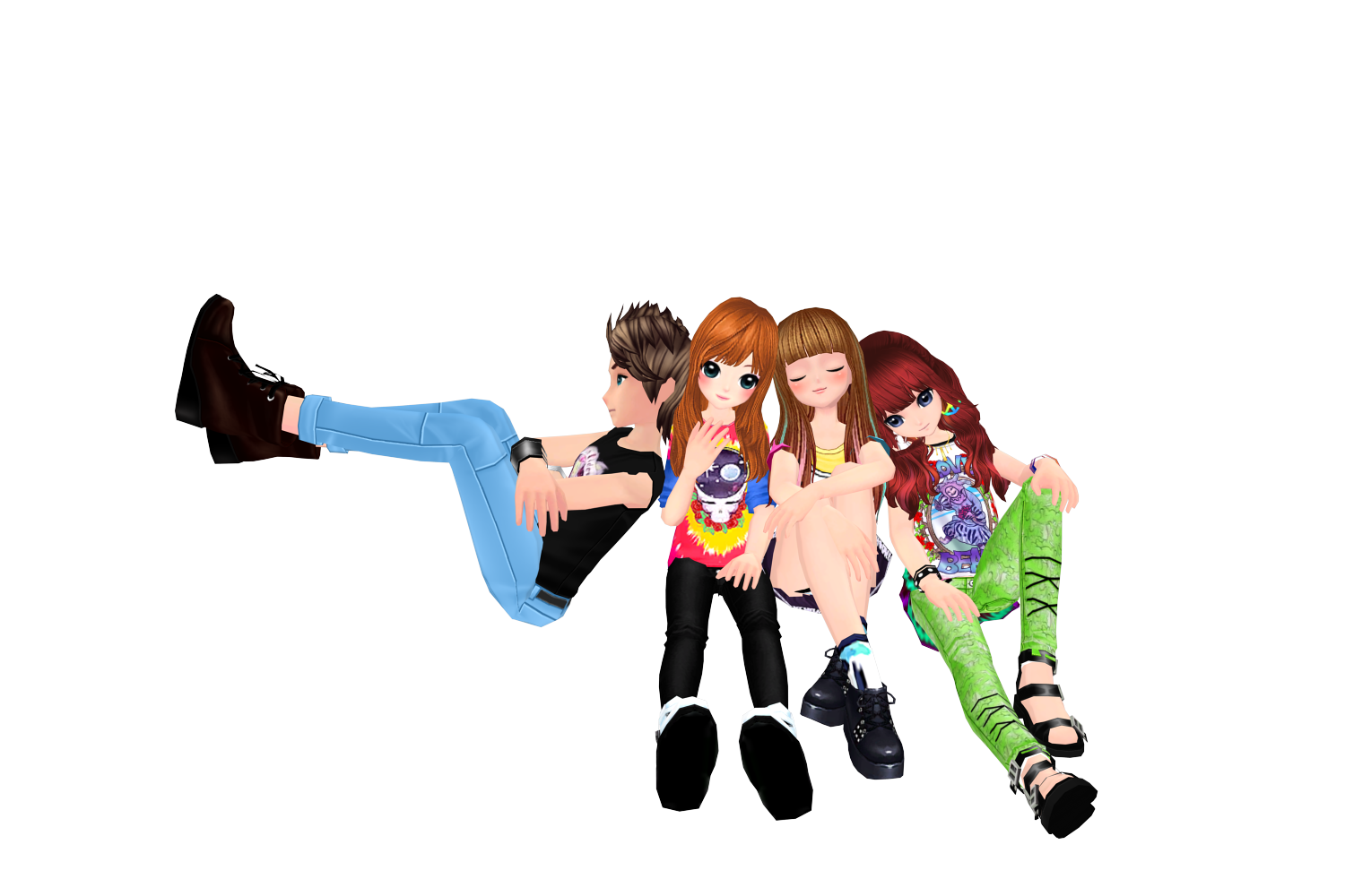 Grupo de personajes de Ritmo Latino